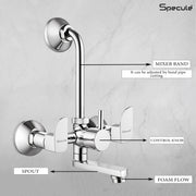 Alive Wall Mixer Brass Faucet with L Bend – by Specule Specule